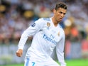 Cristiano Ronaldo in action during the Cristiano Ronaldo Champions League final between Real Madrid and Liverpool on May 26, 2018