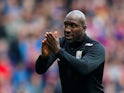 West Bromwich Albion manager Darren Moore watches on during his side's Premier League clash with Crystal Palace on May 13, 2018