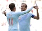 England and Tottenham Hotspur teammates Dele Alli and Harry Kane celebrate during the international friendly with Nigeria on June 2, 2018