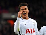 Tottenham Hotspur midfielder Dele Alli in action during the Premier League clash with Watford on May 9, 2018