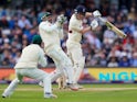Dom Bess loses his wicket during the second day's play of the second Test between England and Pakistan on June 2, 2018