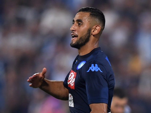 Napoli's Faouzi Ghoulam in action during his side's Seri A clash with SPAL on September 23, 2017