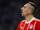 Bayern Munich winger Franck Ribery in action during his side's Champions League quarter-final against Sevilla on April 11, 2018