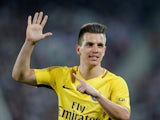 Paris Saint-Germain midfielder Giovani Lo Celso in action during his side's Ligue 1 clash with Bordeaux on April 22, 2018