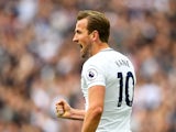 Tottenham Hotspur striker Harry Kane in action during the Premier League clash with Leicester City at Wembley on May 13, 2018