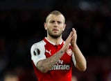Arsenal midfielder Jack Wilshere in action during his side's Europa League semi-final against Atletico Madrid on April 26, 2018
