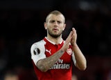 Arsenal midfielder Jack Wilshere in action during his side's Europa League semi-final against Atletico Madrid on April 26, 2018