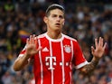 James Rodriguez in action for Bayern Munich on May 1, 2018