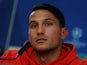 Joao Carvalho of Benfica in a Champions League press conference on December 4, 2017