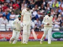 Joe Root is bowled out on the second day of the second Test between England and Pakistan on June 2, 2018