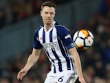 Jonny Evans in action for the doomed West Bromwich Albion on January 27, 2018