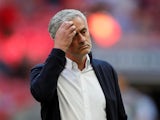 Manchester United manager Jose Mourinho patrols the touchline during the 2018 FA Cup final against Chelsea at Wembley