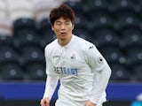 Ki Sung-yeung in action for Swansea City during an FA Cup clash with Hull City in January 2017