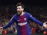 Barcelona forward Lionel Messi in action during the La Liga clash with Real Madrid on May 6, 2018