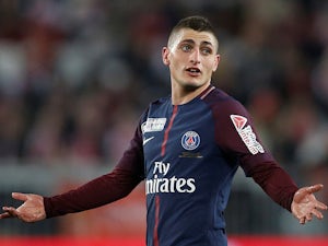 Marco Verratti in action for PSG on March 31, 2018