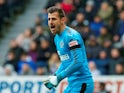 Newcastle United goalkeeper Martin Dubravka in action during his side's Premier League clash with Huddersfield Town on March 31, 2018
