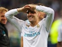 Mateo Kovacic celebrates after winning the Champions League final with Real Madrid on May 26, 2018