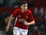 Matteo Darmian in action for Manchester United in January 2017