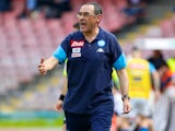 Maurizio Sarri in charge of Napoli on May 6, 2018