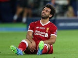 Liverpool forward Mohamed Salah in action during the Champions League final against Real Madrid in Kiev on May 26, 2018