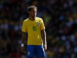 Brazil and Paris Saint-Germain forward Neymar in action during the World Cup warm-up match against Croatia at Anfield on June 3, 2018