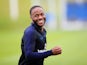 Raheem Sterling without a care in the world during an England training session on June 1, 2018