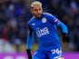 Riyad Mahrez in action for Leicester City on March 18, 2018