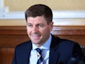 New Rangers boss Steven Gerrard speaks to the media at his press conference on May 4, 2018