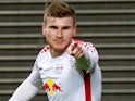 Timo Werner in action for RB Leipzig in the Europa League on May 8, 2018