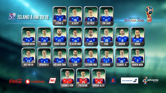 Iceland World Cup squad