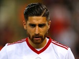 Iran's Alireza Jahanbakhsh in action during his side's international friendly with Turkey in May 2018