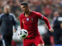 Cristiano Ronaldo in action during the friendly game between Portugal and Algeria on June 7, 2018