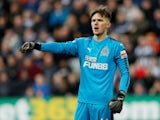 Newcastle United's Freddie Woodman in the FA Cup third-round tie against Luton Town on January 6, 2018