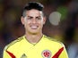 James Rodriguez in action for Colombia on May 26, 2018
