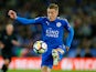 Jamie Vardy in action for Leicester City on October 16, 2017