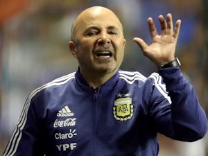 Argentina manager Jorge Sampaoli on May 30, 2018