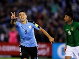 Uruguay striker Luis Suarez in action during his side's World Cup qualifier with Bolivia in October 2017