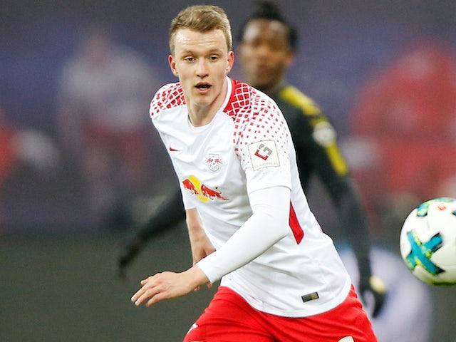 Lukas Klostermann in action for RB Leipzig on March 3, 2018