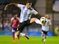 Manuel Lanzini in action for Argentina on May 28, 2018