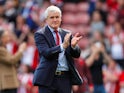 Mark Hughes in charge of Stoke City on May 13, 2018