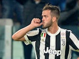 Juventus midfielder Miralem Pjanic in action during a Champions League match against Sporting Lisbon in September 2017