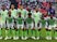 The Nigerian team lines up ahead of the World Cup warm-up match with England at Wembley on June 2, 2018