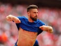 Olivier Giroud in action for Chelsea in the FA Cup on April 22, 2018
