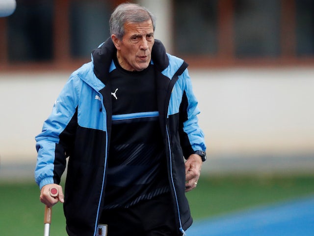 Uruguay manager Oscar Tabarez on November 13, 2017