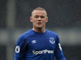 Wayne Rooney in action for Everton on April 7, 2018