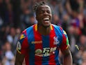 Wilfried Zaha in action for Crystal Palace on May 13, 2018