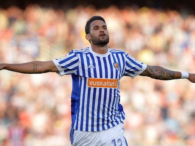 Willian Jose in action for Real Sociedad on April 19, 2018