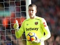 West Ham United's Adrian in action against Liverpool on February 24, 2018