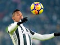 Alex Sandro in action for Juventus in the Coppa Italia on February 28, 2018