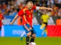 Andres Iniesta in action for Spain on November 11, 2017